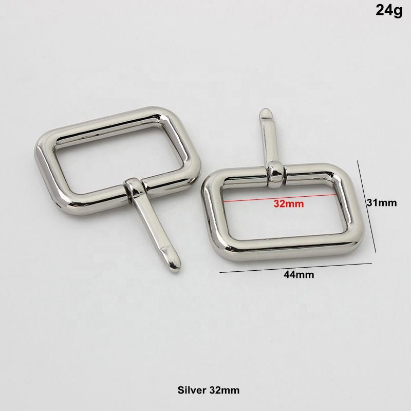 Nolvo15mm 18mm 25mm 32mm 38mm metal Round Rectangular Factory Promotion metal pin buckle for handbags Accessories