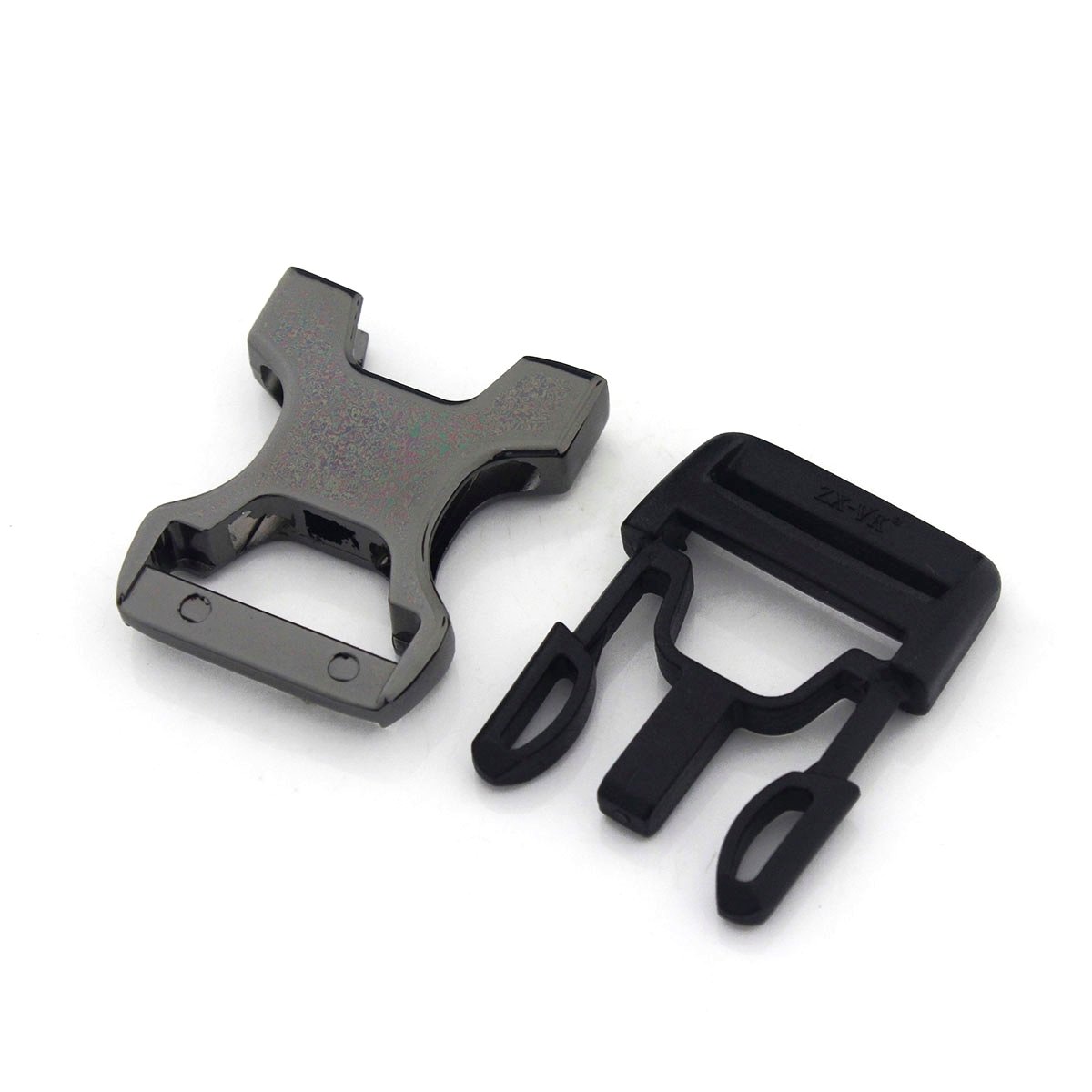 Cloxy 26mm Webbing Black Durable Quick Release Plastic Buckle for Dog Collar Harness Alloy Plastic Side Release Buckle