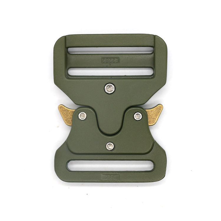 Custom Logo 25mm 38mm 50mm Zinc Alloy Adjustable Men's Tactical Nylon Belt Buckle Side Release Metal Tactical Buckle