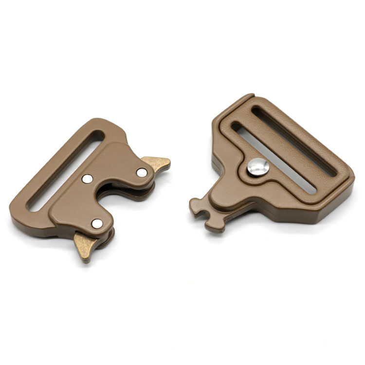 Custom Logo 25mm 38mm 50mm Zinc Alloy Adjustable Men's Tactical Nylon Belt Buckle Side Release Metal Tactical Buckle