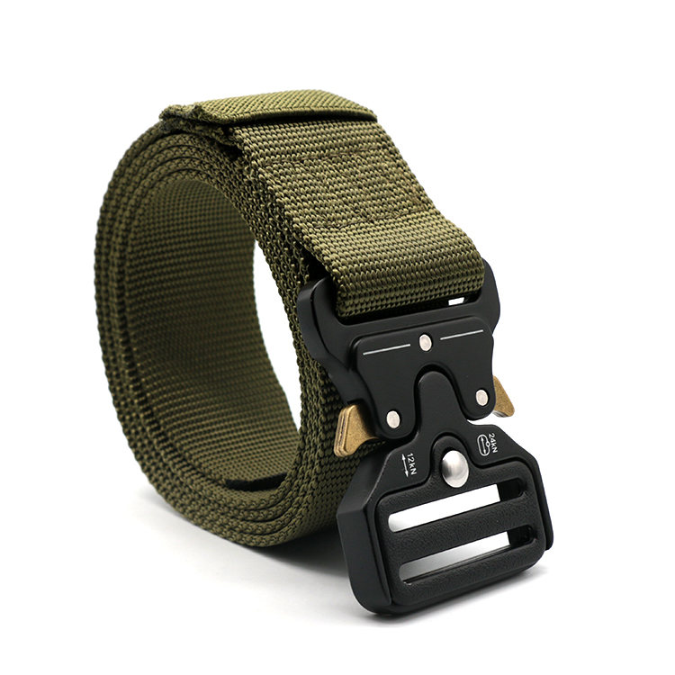 Custom Logo 25mm 38mm 50mm Zinc Alloy Adjustable Men's Tactical Nylon Belt Buckle Side Release Metal Tactical Buckle