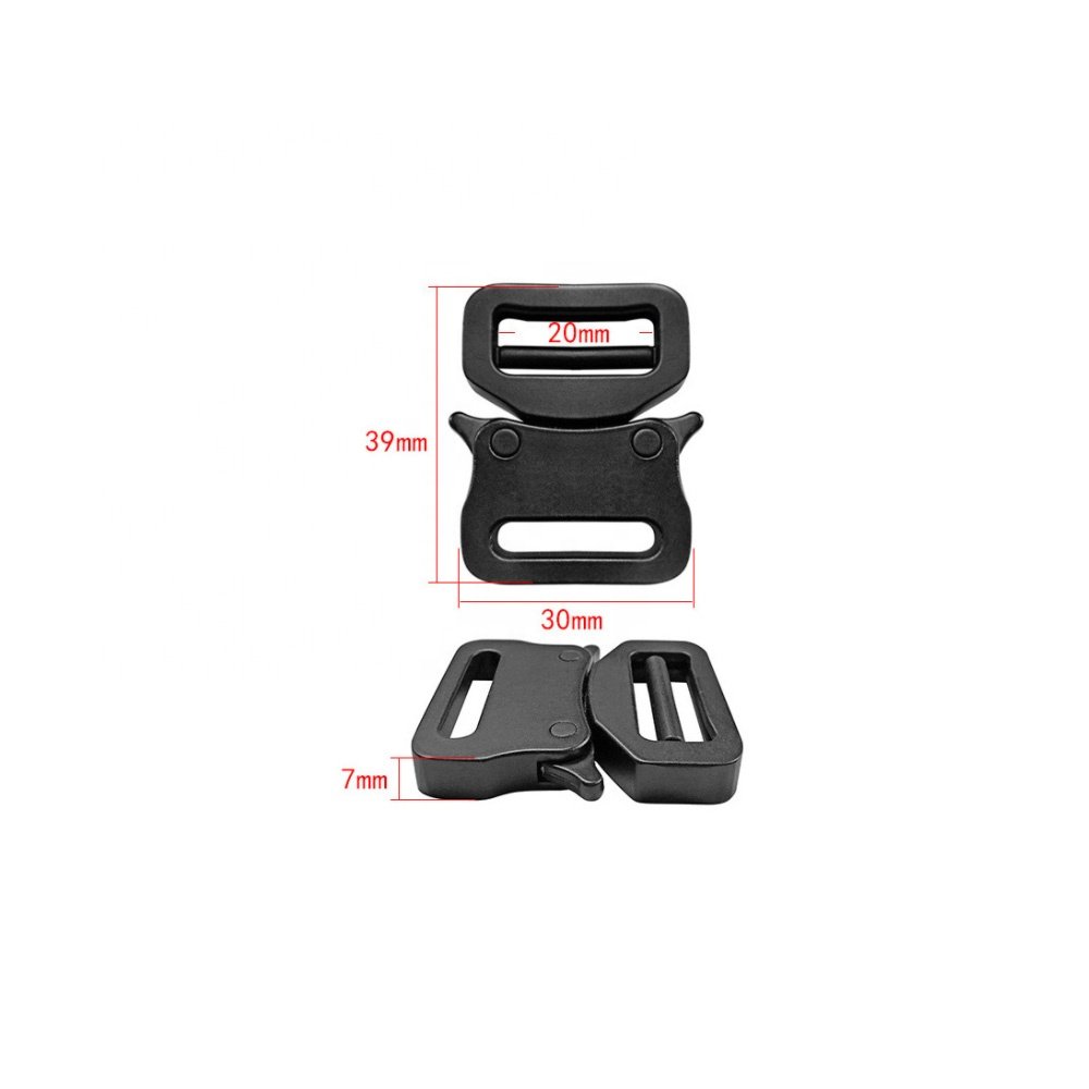 20mm matt black snake belt tactical buckle stocks