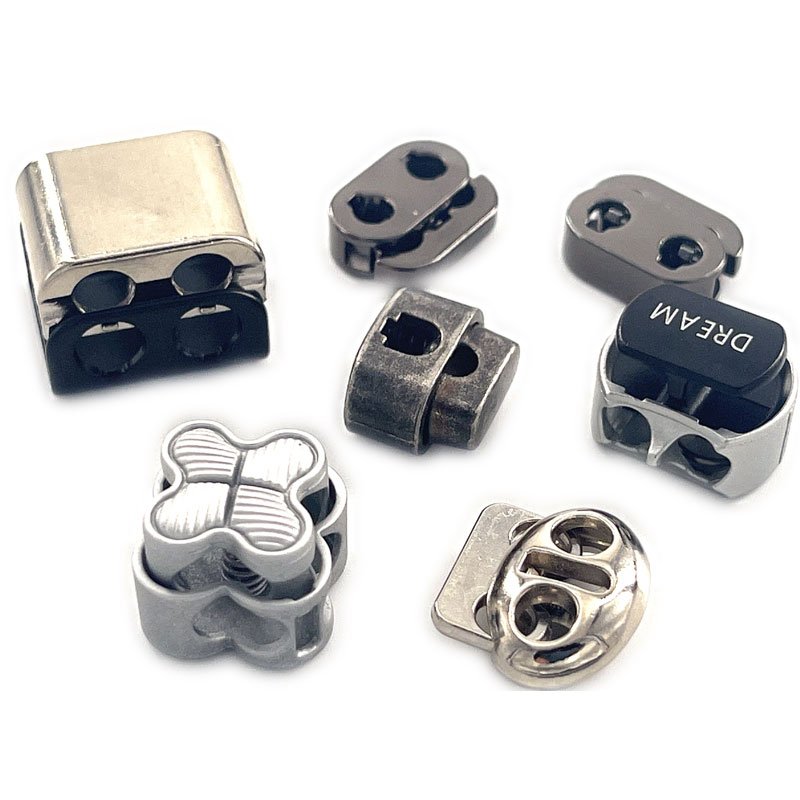 Adjustment Drawstring Adjuster Colorful Toggle Stopper Cord Lock Metal Rope Buckle For Hoodie