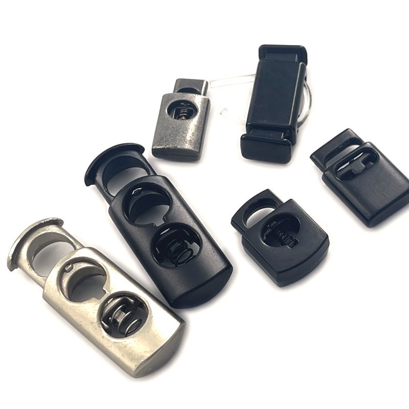 Adjustment Drawstring Adjuster Colorful Toggle Stopper Cord Lock Metal Rope Buckle For Hoodie