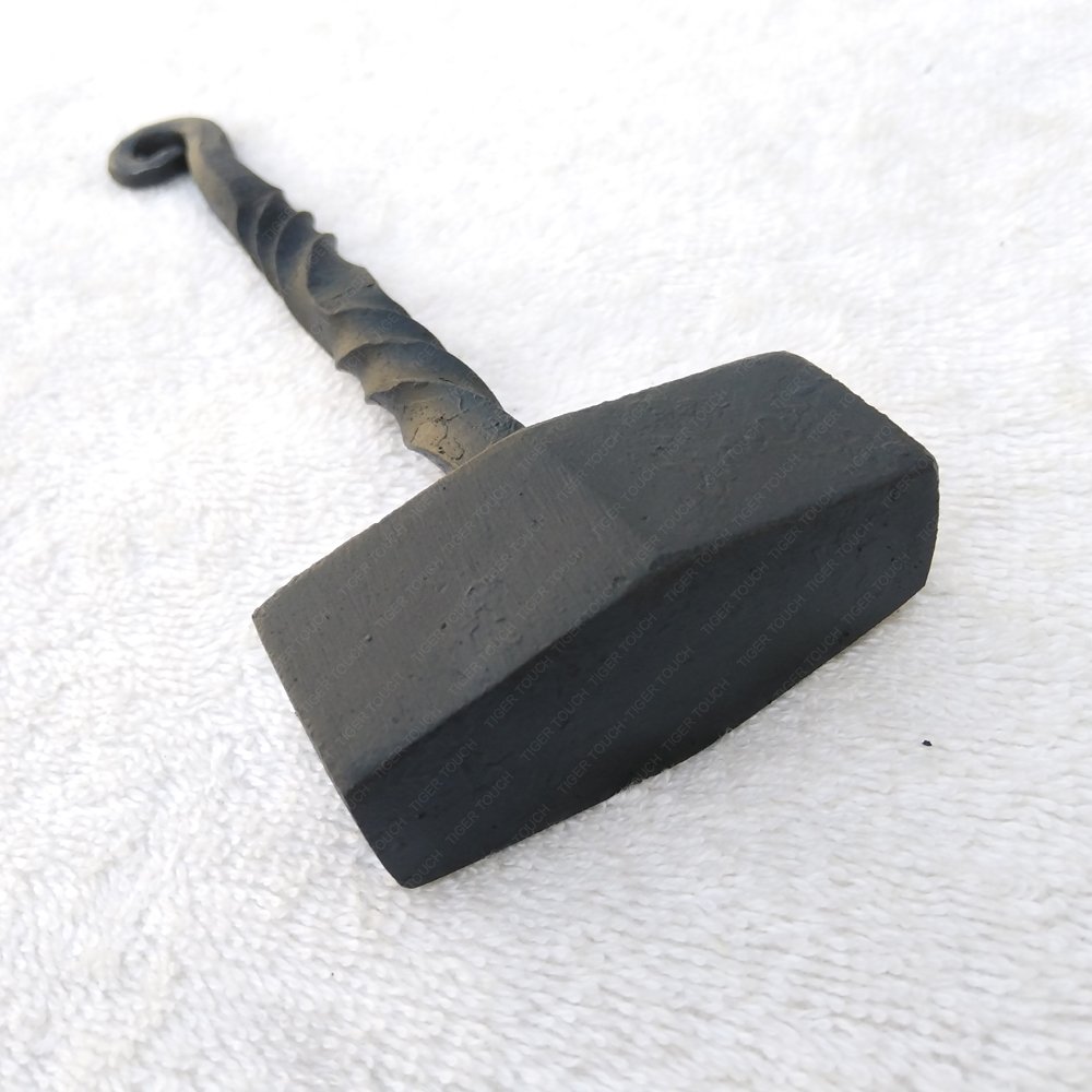 viking hammer Medieval HAND FORGED Hammer Medieval brass and iron hand Roman belt buckle brass