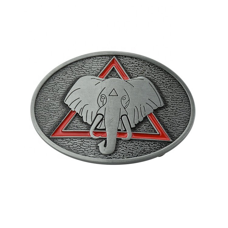 Custom design metal zinc alloy die casting skull horse 3d car belt buckle