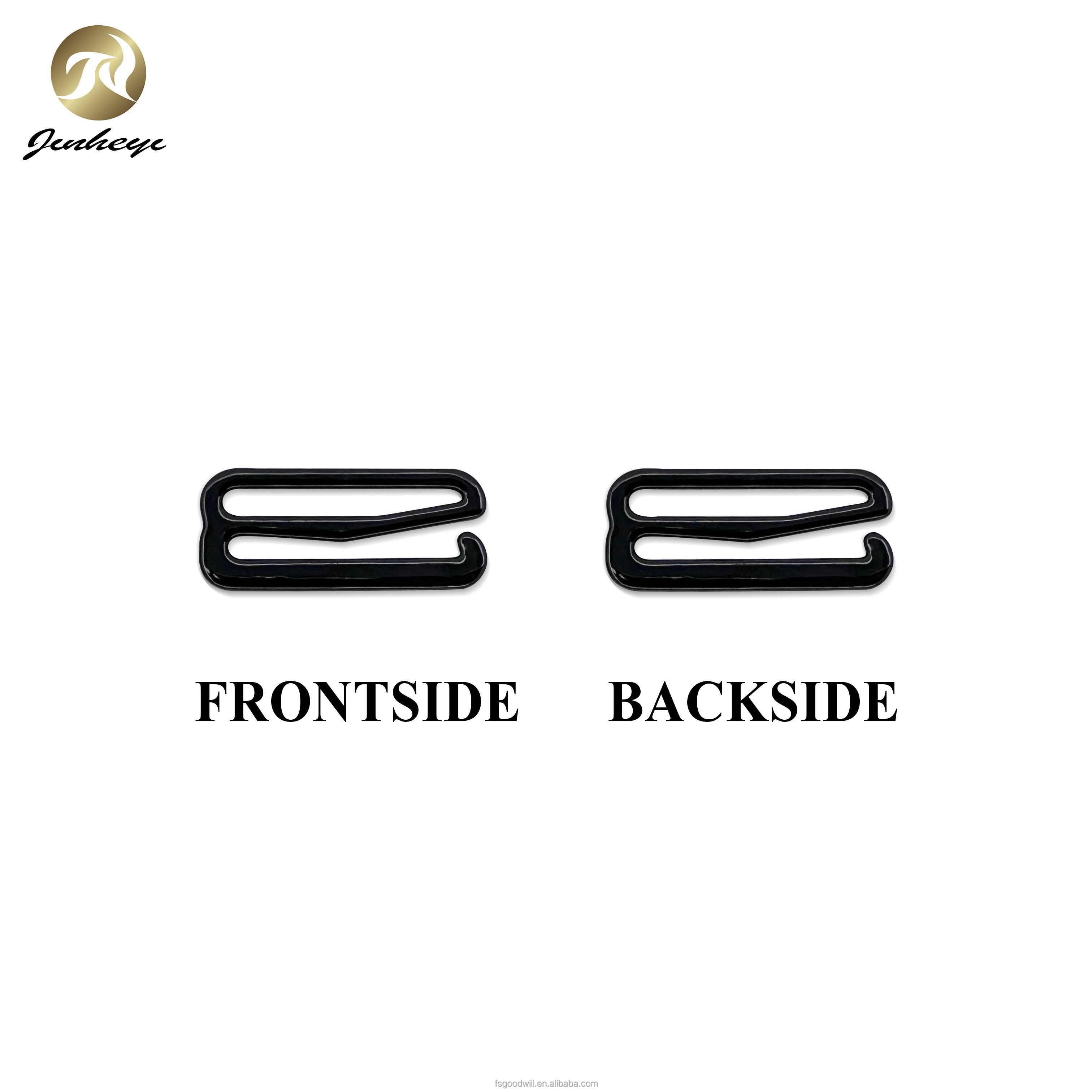 8/10/12/15/18/20/25/30 /32/38/45MM 9 Shape Black G hook Buckle For Bra Underwear Bikini
