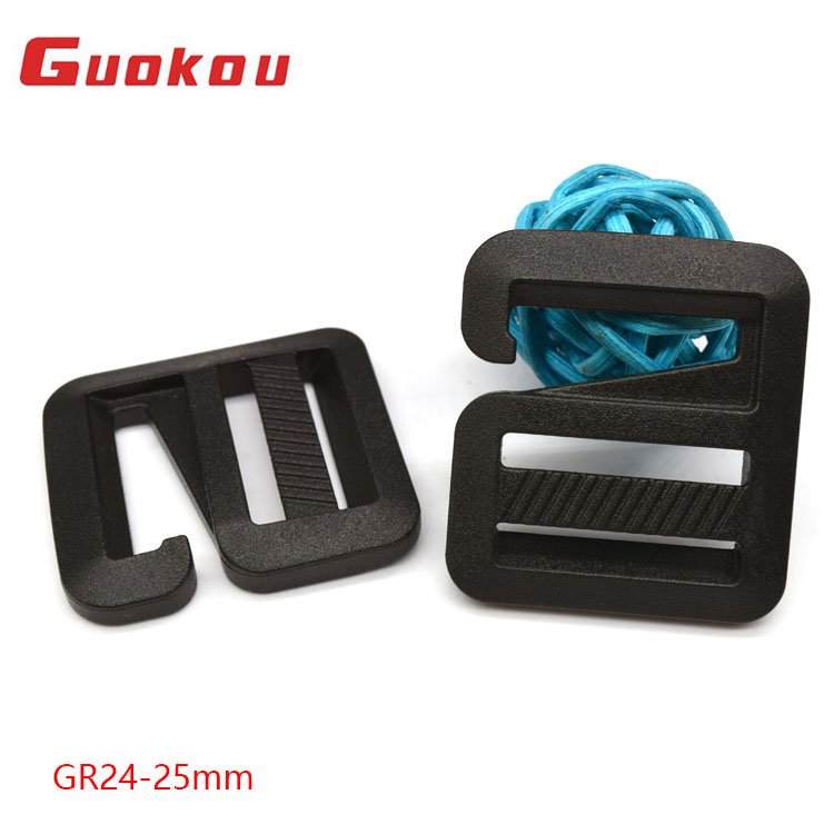 OEM plastic tri glide buckle hook for bag accessoires GR24 25mm