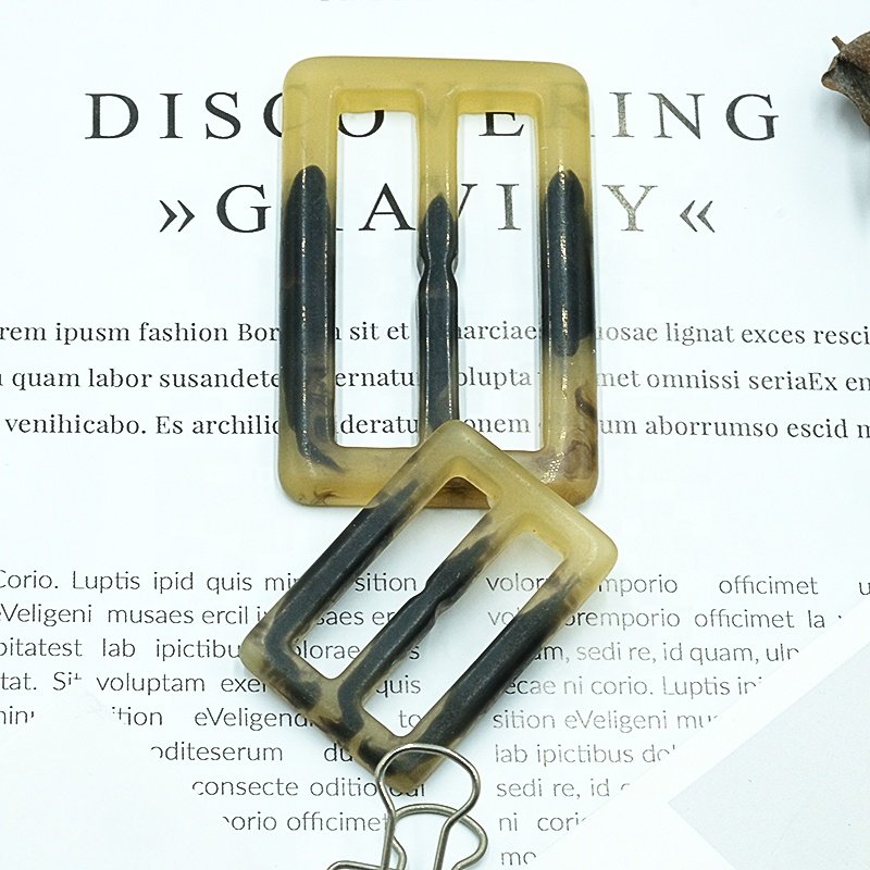 High quality plastic buckles resin simple women and men coats belt buckle rectangle waist buckles for clothing