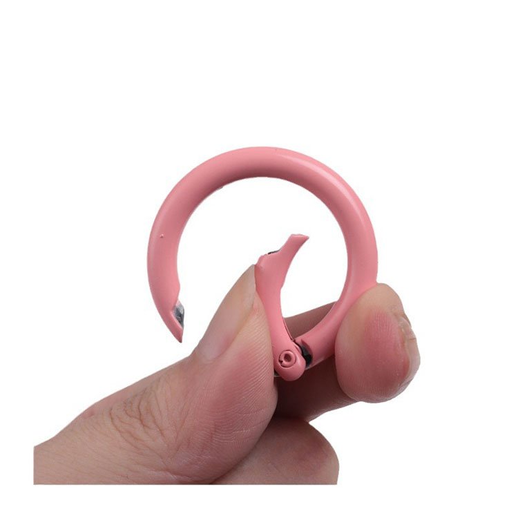 Zinc Alloy Spring Ring Open Ring Key Luggage Webbing round Buckle Metal Iron Ring-Bag Parts & Accessories wholesale