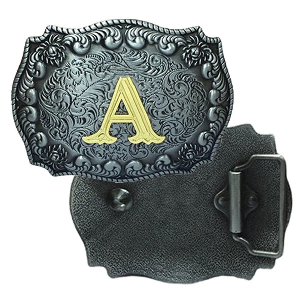 Belt Buckle Custom Manufacturer 3D Gold Brass Emboss Luxury Cowboy Men Western Logo Metal Custom Belt Buckle For Men