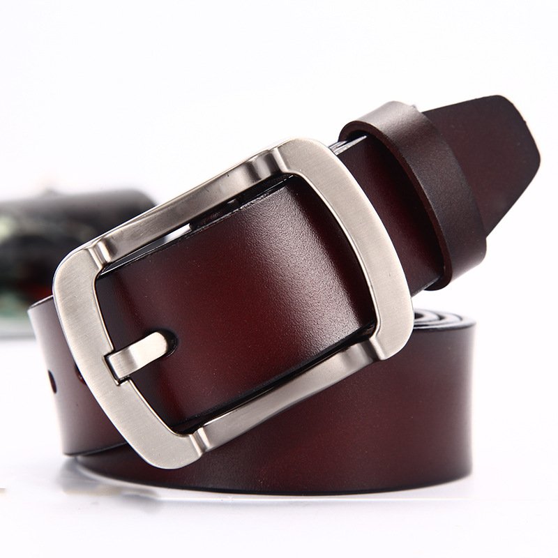 hot selling men's pin buckle luxury leather Jeans genuine leather Belt for men