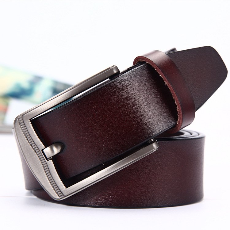 hot selling men's pin buckle luxury leather Jeans genuine leather Belt for men