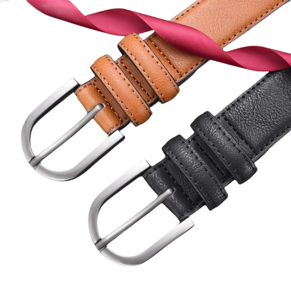 Wholesale Customized Logo Men's PU Retro Casual Belt Adjustable Alloy Buckle Microfiber Mix Pu Leather Belts