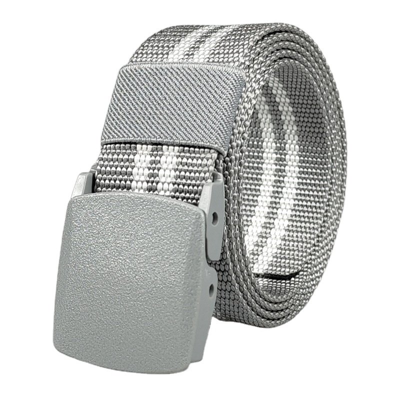 Training Canvas Nylon Waist fabric belt Durable Eco-friendly Braided Belts for Outdoor Leisure Use Plastic Buckle