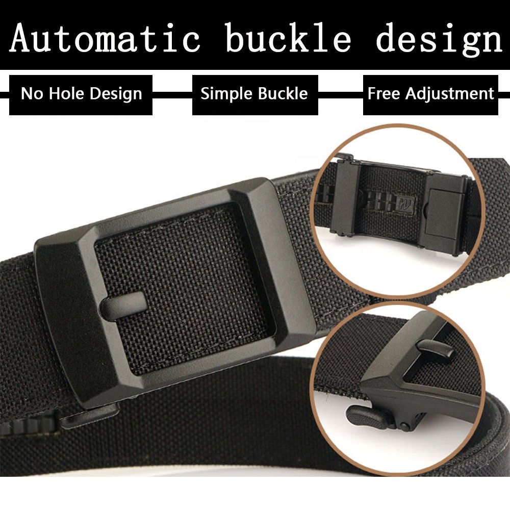 TUSHI Sturdy Ratchet Hunting Nylon Duty Belt Heavy Duty Concealed Carry Belts Metal Buckle fabric Belt Wholesale factory