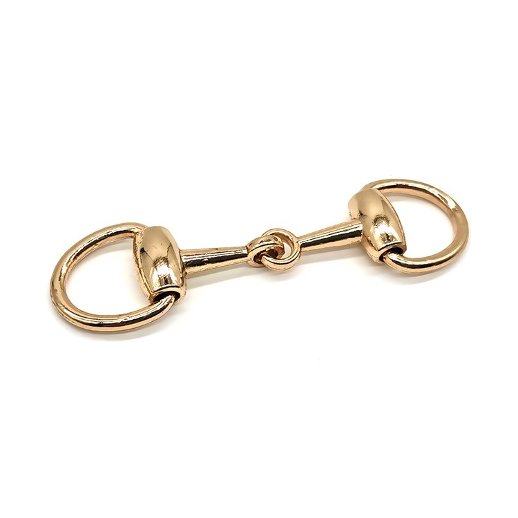 Hot Selling Fashion Clothes Accessories Shoes Golden Decorative Chain Buckles High Quality Women Boots Connector Buckles Custom