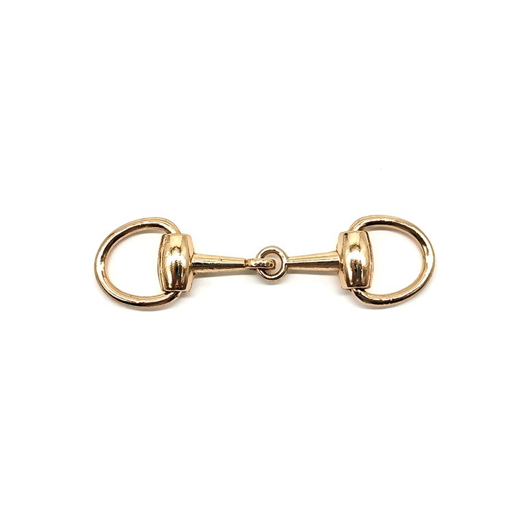 Hot Selling Fashion Clothes Accessories Shoes Golden Decorative Chain Buckles High Quality Women Boots Connector Buckles Custom