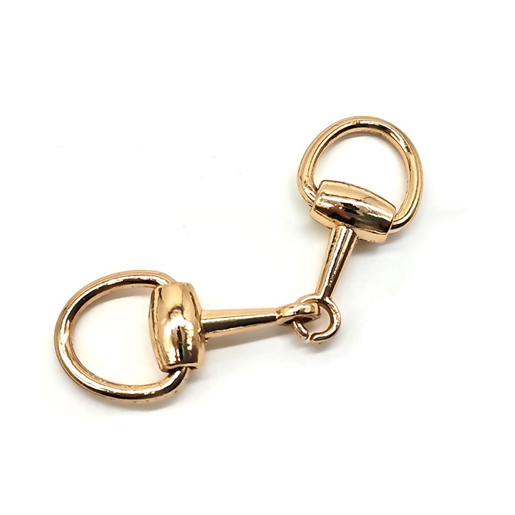 Hot Selling Fashion Clothes Accessories Shoes Golden Decorative Chain Buckles High Quality Women Boots Connector Buckles Custom