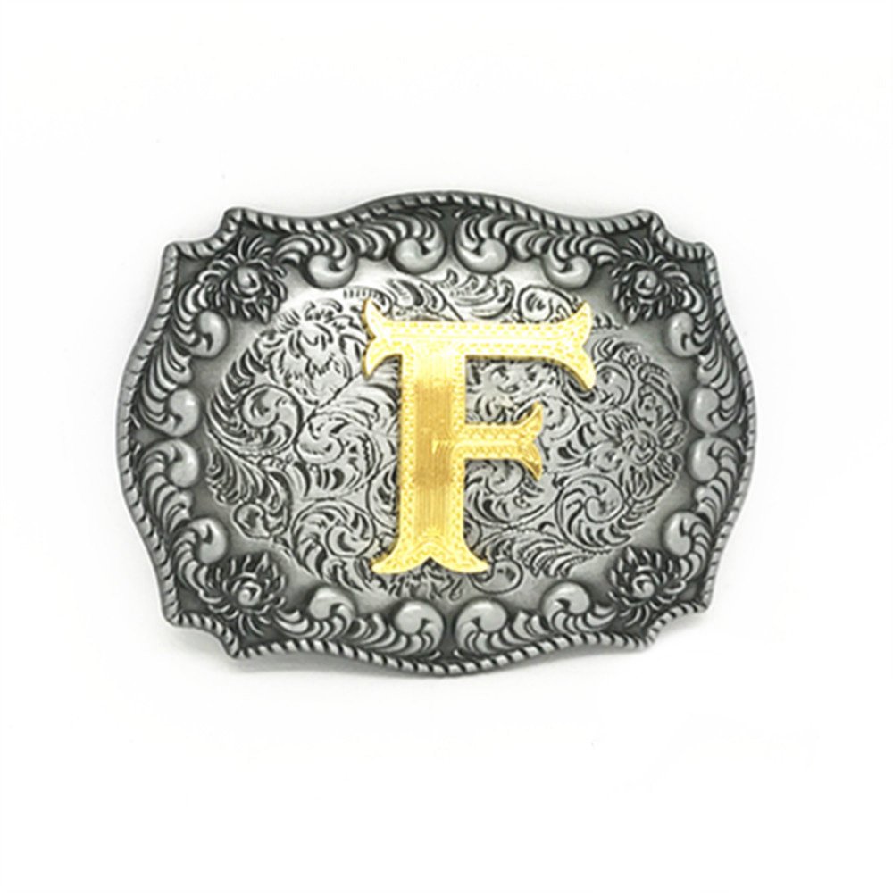 2024 hot selling product Western style English letter belt buckle European and American fashion belt buckle