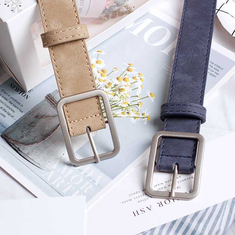 Wholesale Custom Women Fashion Pin Buckle Waist Belts Female Retro PU Leather Ladies Dress Belts Unisex Jeans Pants Belts