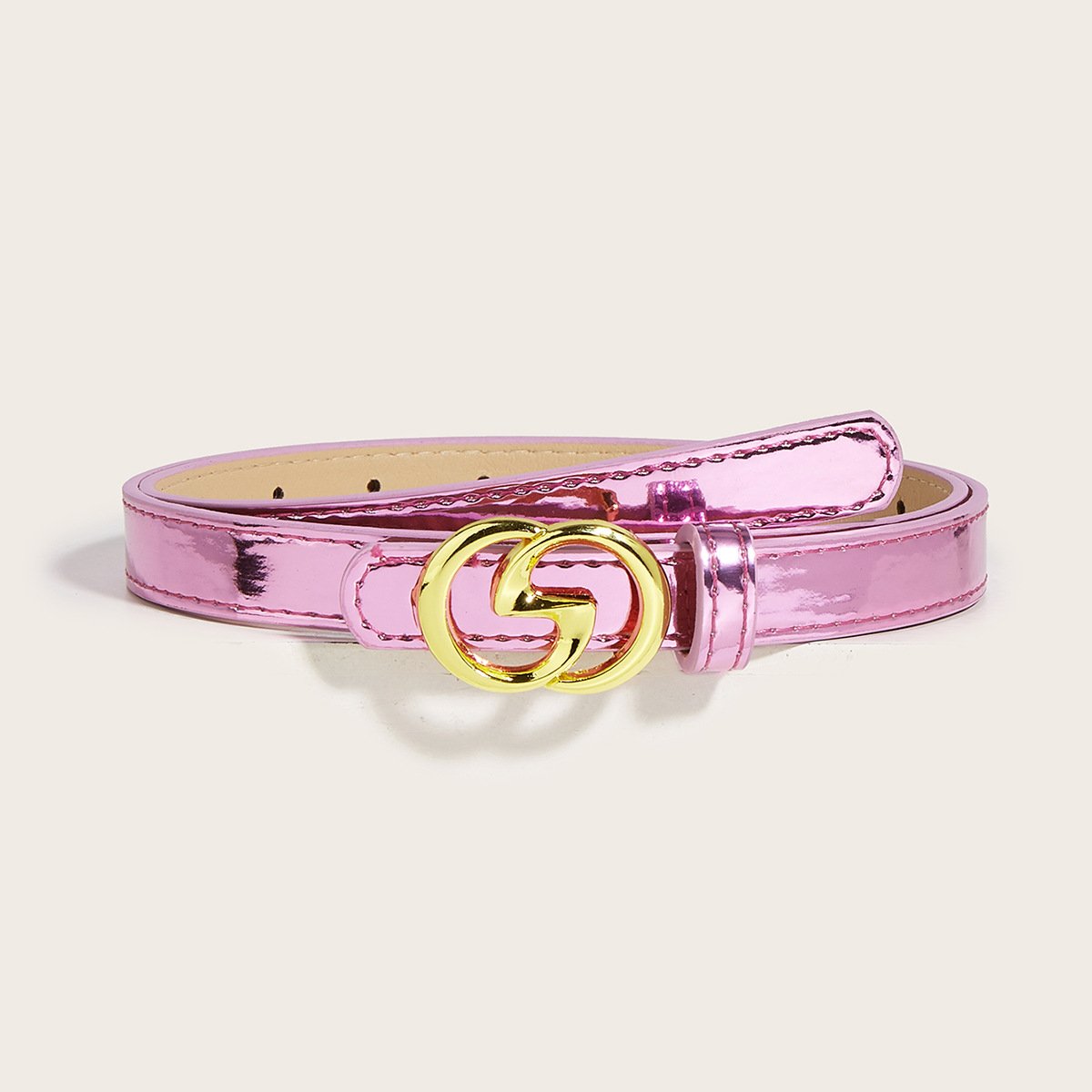 New Designs Geometric Irregularity Buckle Leather Belts Decorative Jeans Waist Belt Female Belt
