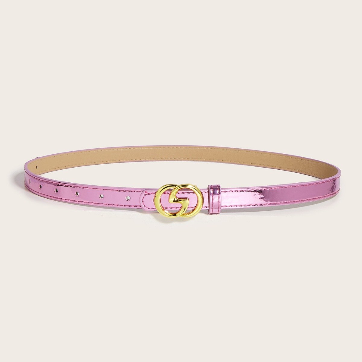 New Designs Geometric Irregularity Buckle Leather Belts Decorative Jeans Waist Belt Female Belt