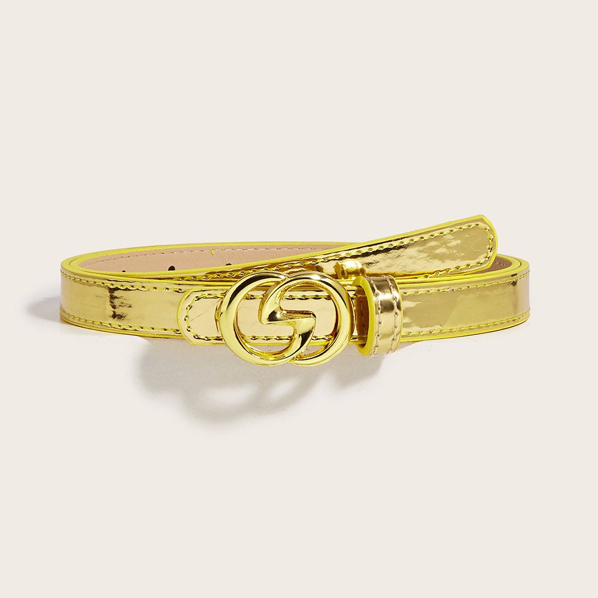 New Designs Geometric Irregularity Buckle Leather Belts Decorative Jeans Waist Belt Female Belt