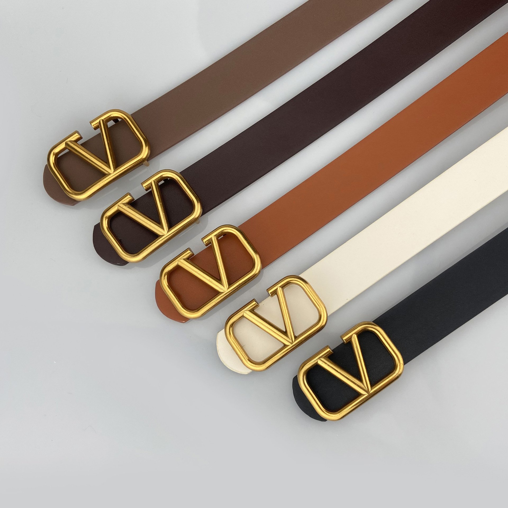 New Custom Logo Suede Leather Fashion Waist Belt Women Decoration Flat Special Belt