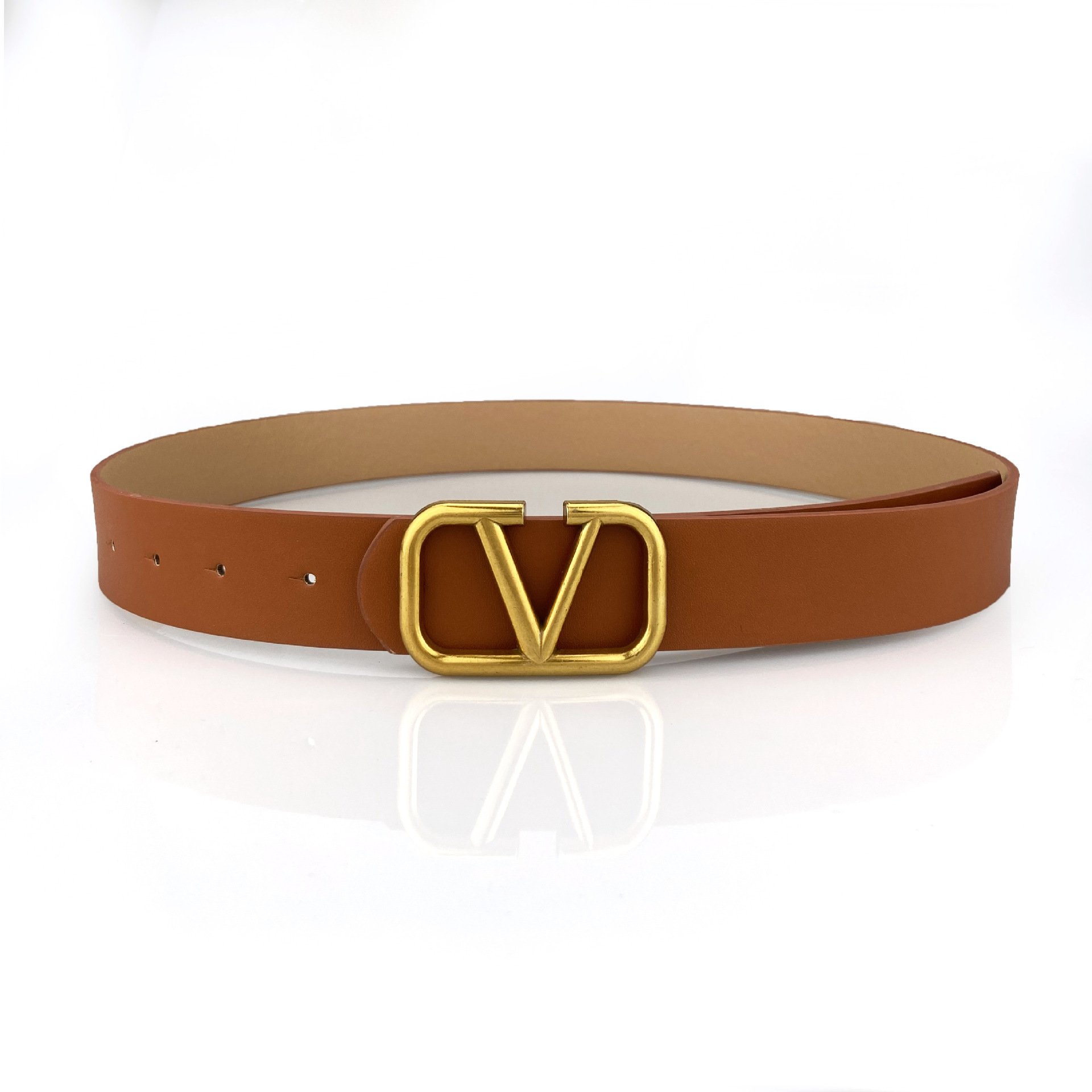 New Custom Logo Suede Leather Fashion Waist Belt Women Decoration Flat Special Belt