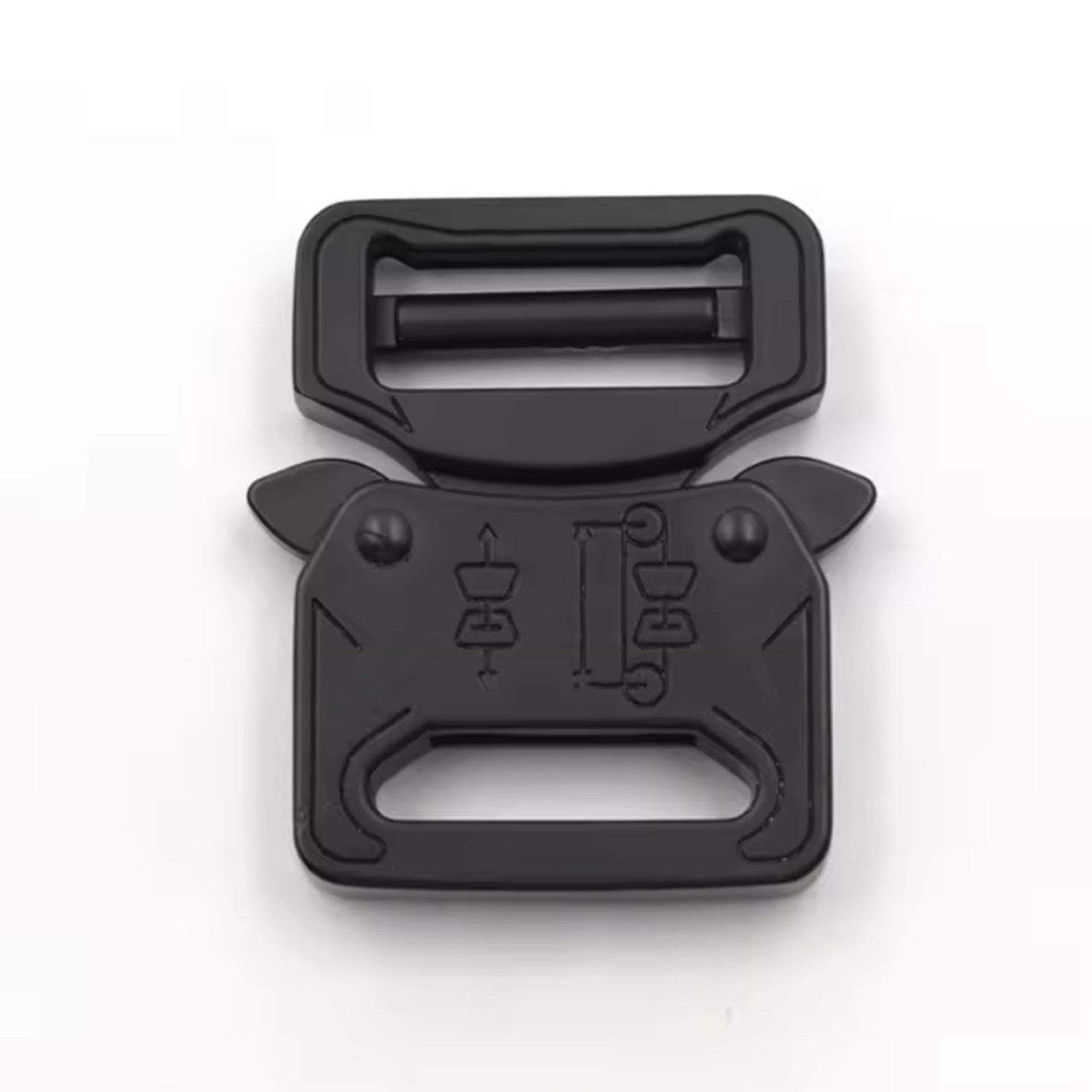 Custom Solid Metal Tactical Belt Buckle Strong Adjustable Quick Release Buckle for Outdoor Dog Vest