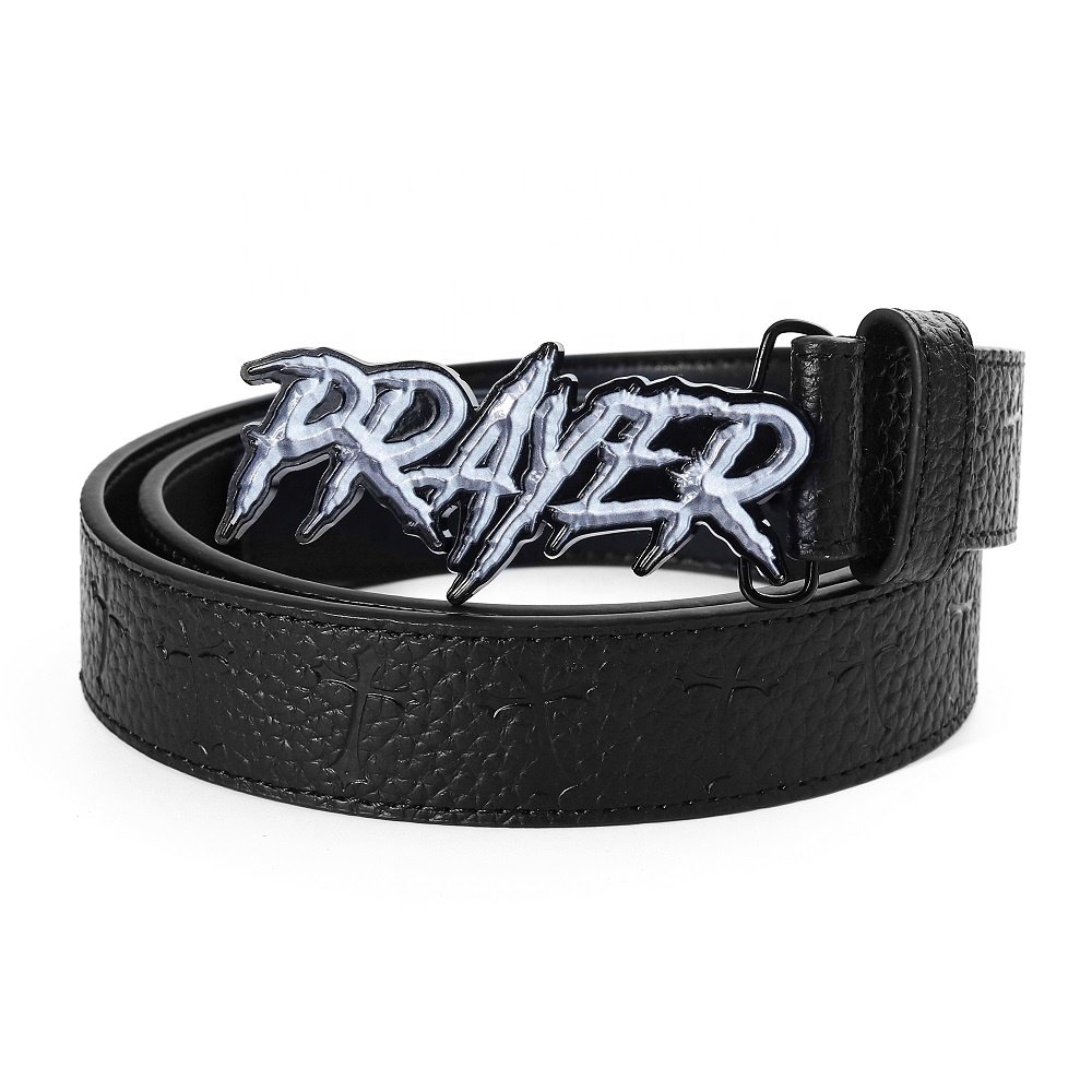 custom pu Genuine Leather belt with logo buckle promotional stainless steel gold buckle