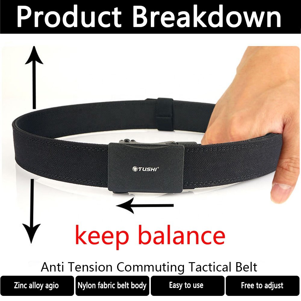 TUSHI Nylon Patrol Tactical Waist Utility Duty Belt Metal Buckle Tactical Combat Belt Outdoor Tactical Equipment Belt Factory