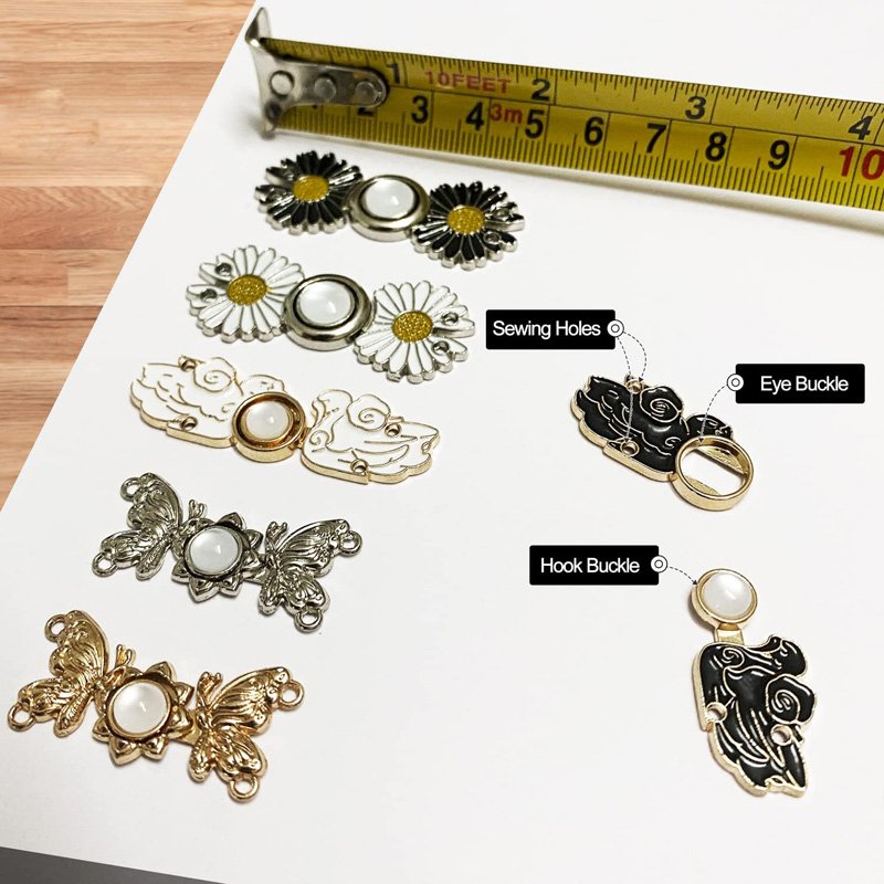 Jeans Dress Loose Big DIY Pants Clips for Waist Smaller Tightener Sewing Adjustable Waist Buckle Fashion Pearl Flower Adjuster