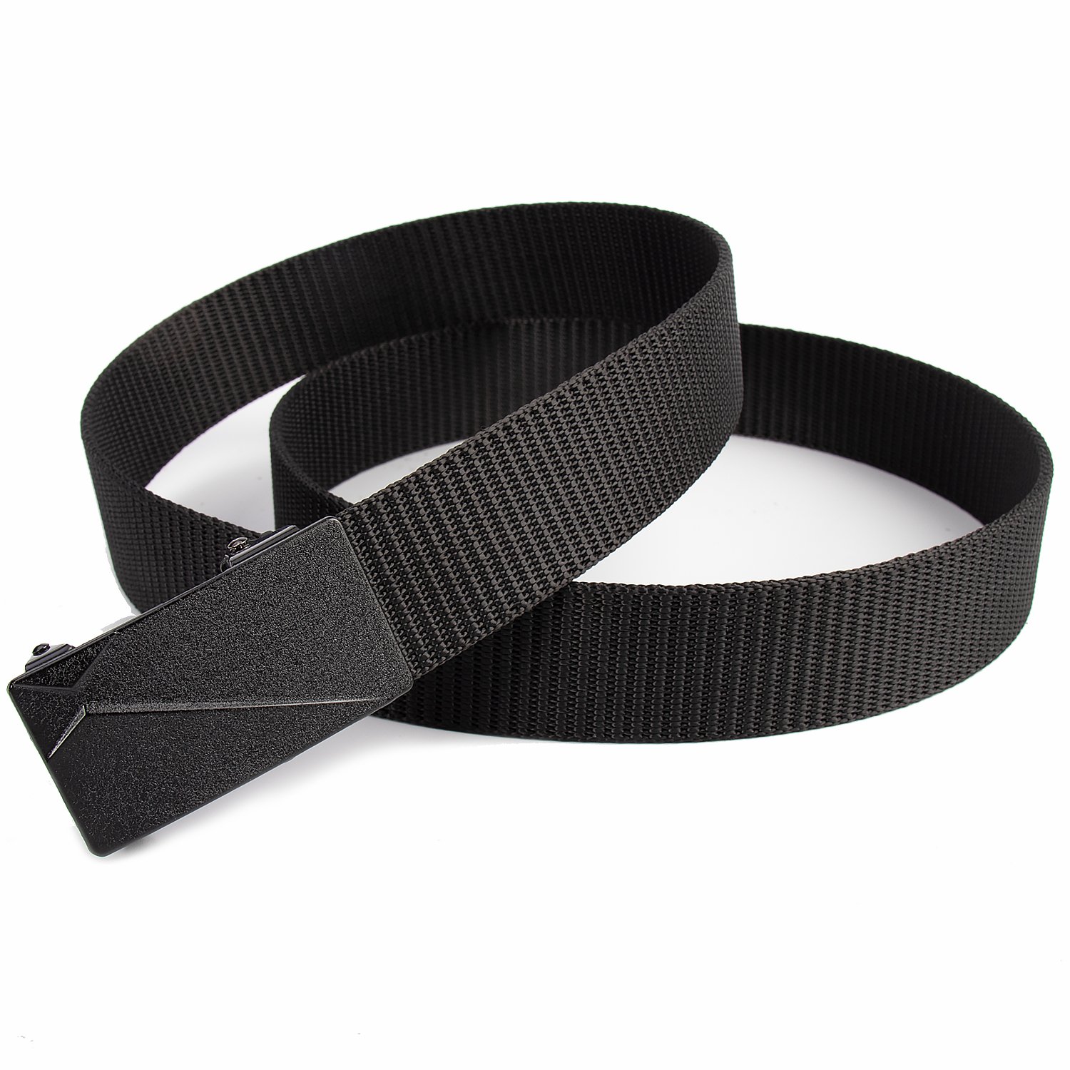 Custom Men's Fabric Belt Nylon Canvas Webbing with Alloy automatic Buckle Belt For Business men