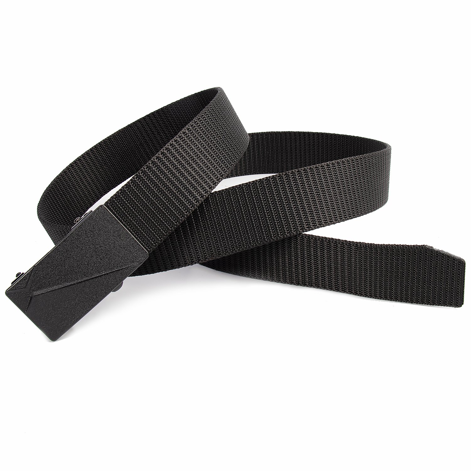 Custom Men's Fabric Belt Nylon Canvas Webbing with Alloy automatic Buckle Belt For Business men