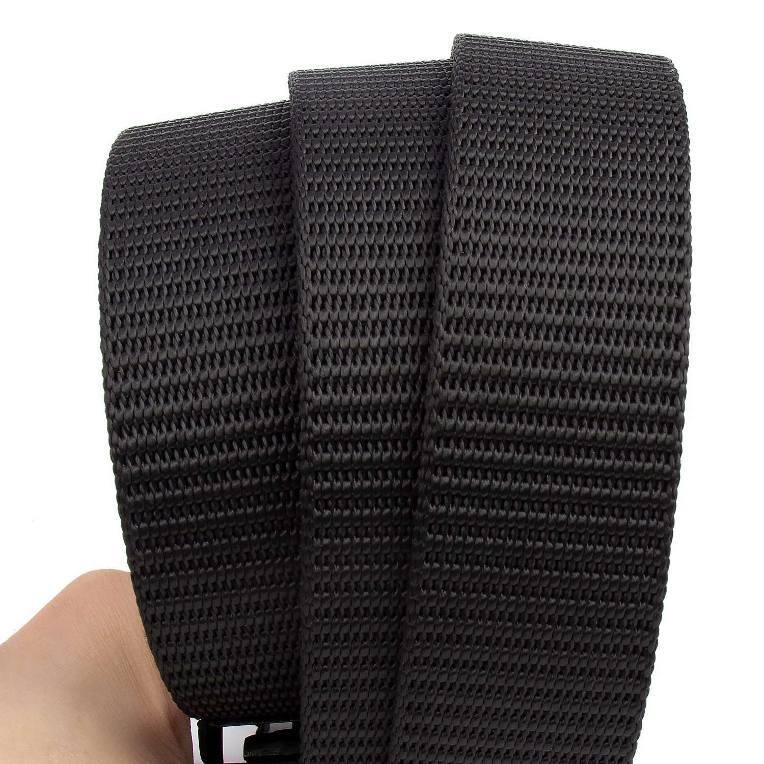 Custom Men's Fabric Belt Nylon Canvas Webbing with Alloy automatic Buckle Belt For Business men