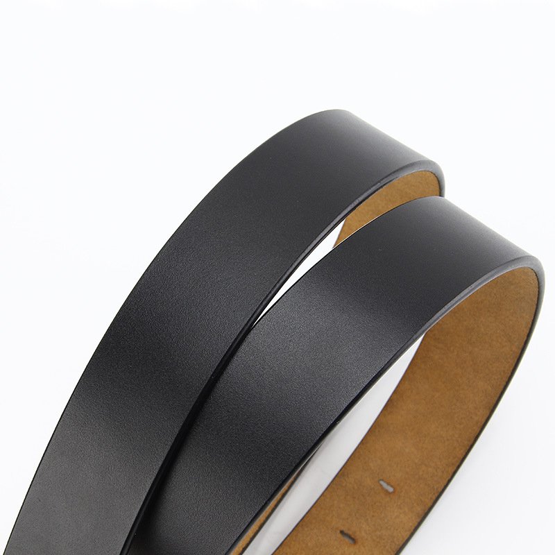 Man Business Cow Leather Snap On Pin Buckle Belts for Men Real Leather Custom Men's Split Genuine Leather Belts