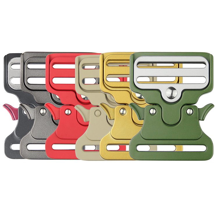 high quality adjustable 50mm metal side release buckle with custom logo engraved 2inch tactical buckle quick release