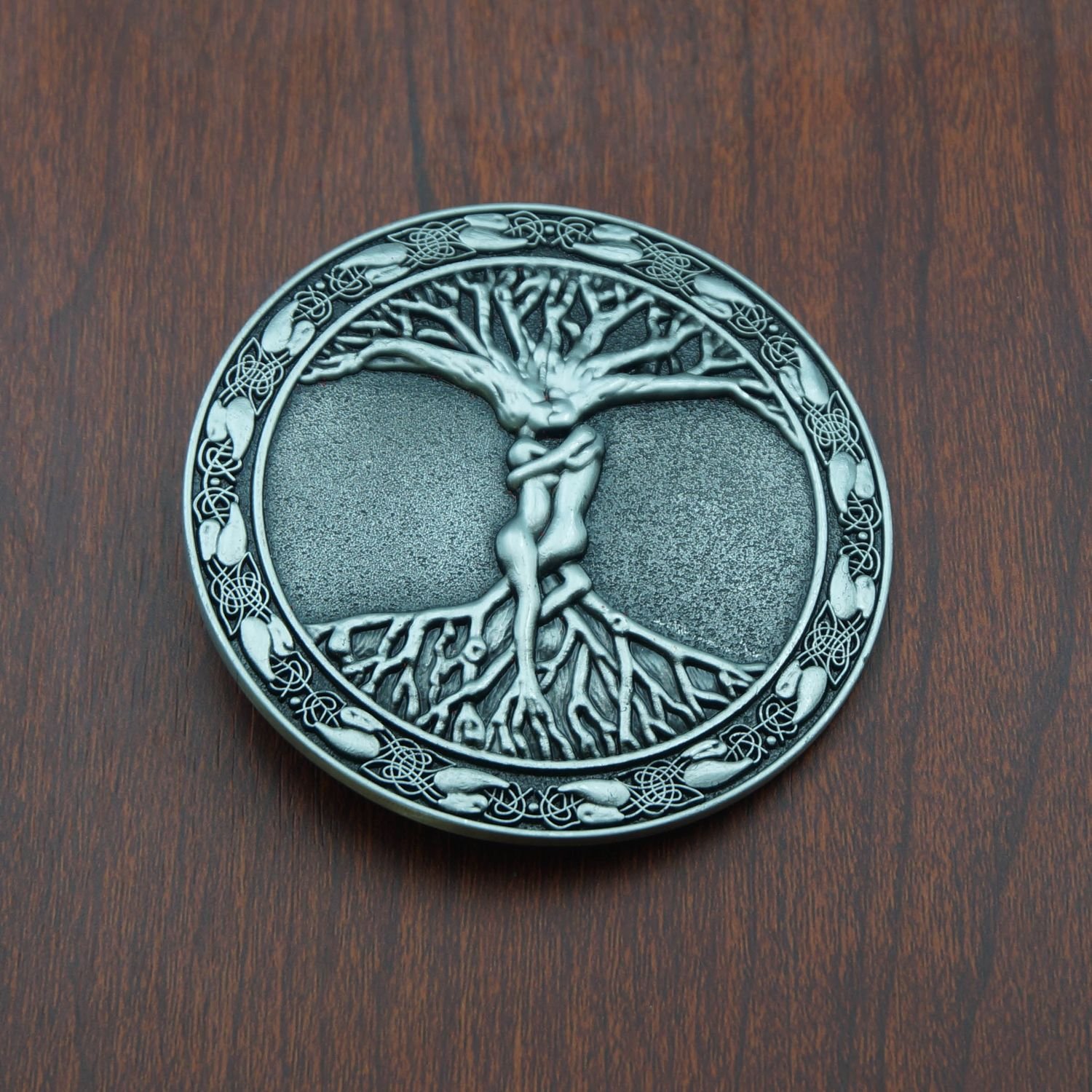 Vintage Round Tree of Life Belt Buckle Men Belt Buckle