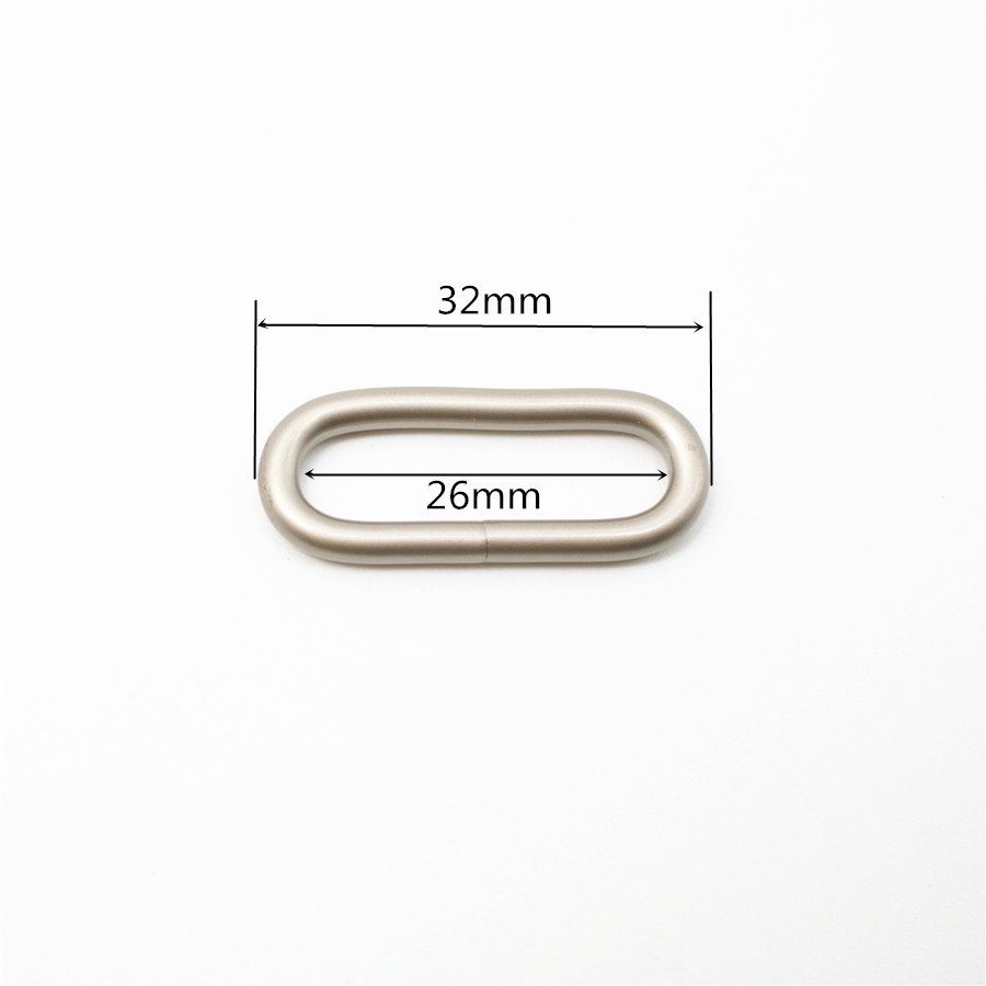Strap Belt Loop Dog Collar Leads Clasp Hardware 20mm 25mm 38mm Metal Oval Ring Buckle Carabiner Hook For Bag Backpack