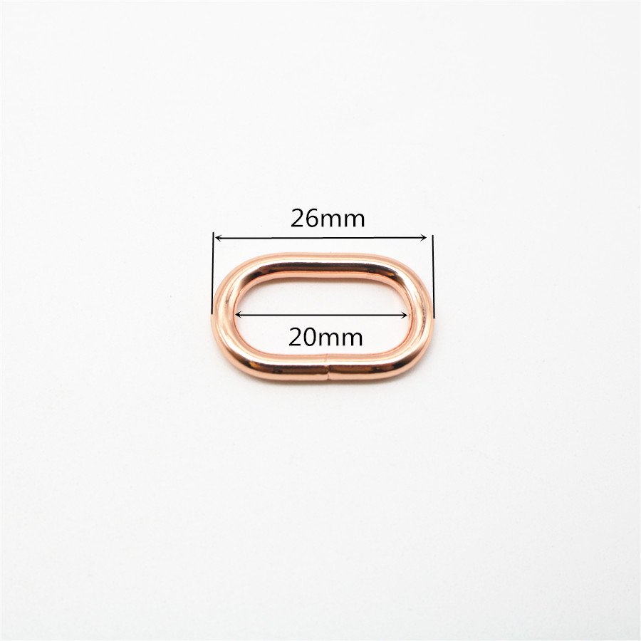 Strap Belt Loop Dog Collar Leads Clasp Hardware 20mm 25mm 38mm Metal Oval Ring Buckle Carabiner Hook For Bag Backpack