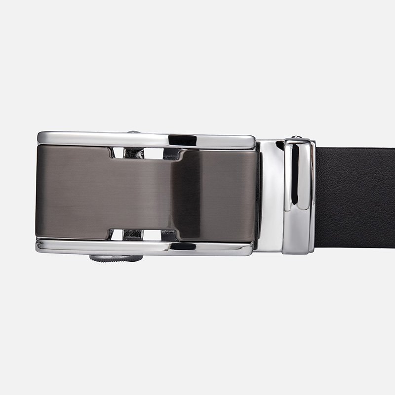 New Fashion automatic buckle belt strap Full Grain Leather Business Men Genuine leather belt