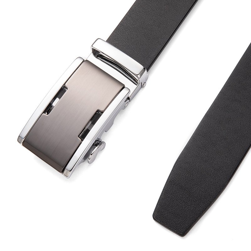 New Fashion automatic buckle belt strap Full Grain Leather Business Men Genuine leather belt