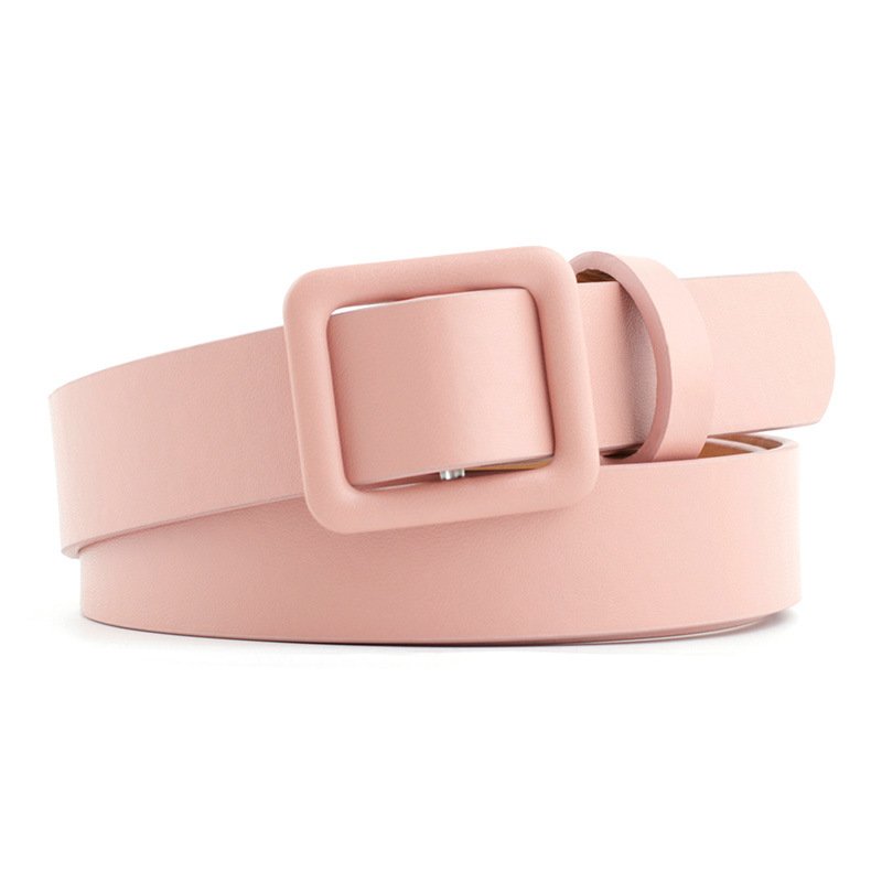 INS/TIKTOK Style Charming Women Fashion PU Leather Tri-glide Buckles Belt