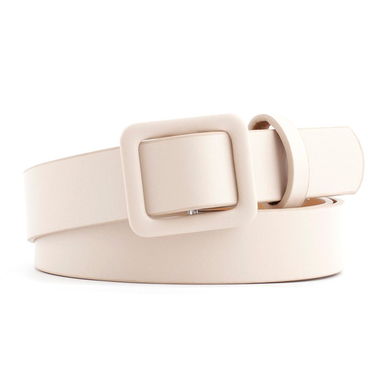 INS/TIKTOK Style Charming Women Fashion PU Leather Tri-glide Buckles Belt