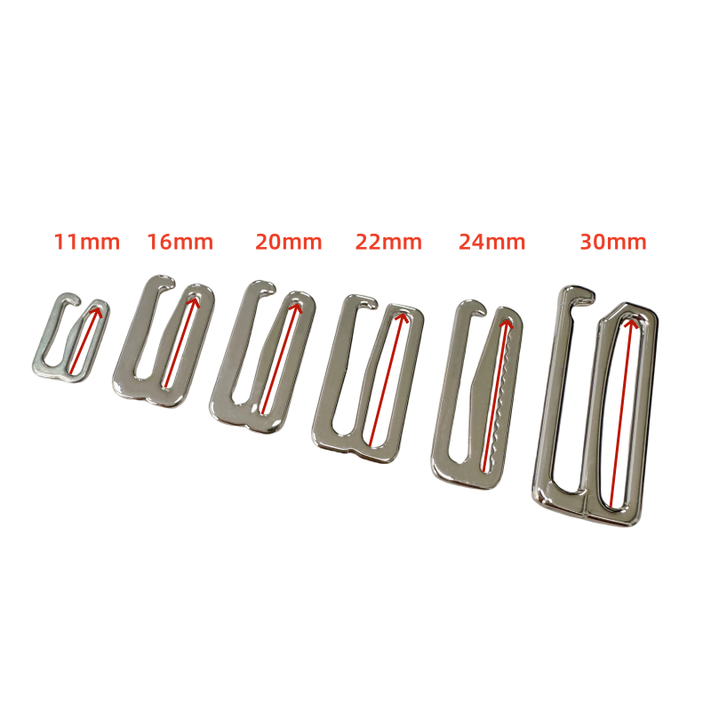 Ordinary Quality Lingerie Accessories Sustainable Silver Swimwear Adjuster Metal G Hook Clip Buckle