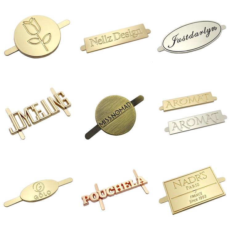 China Manufacturers Hardware Bag Accessories Buckles Gold Metal Plates Custom Accessories For Women Bag
