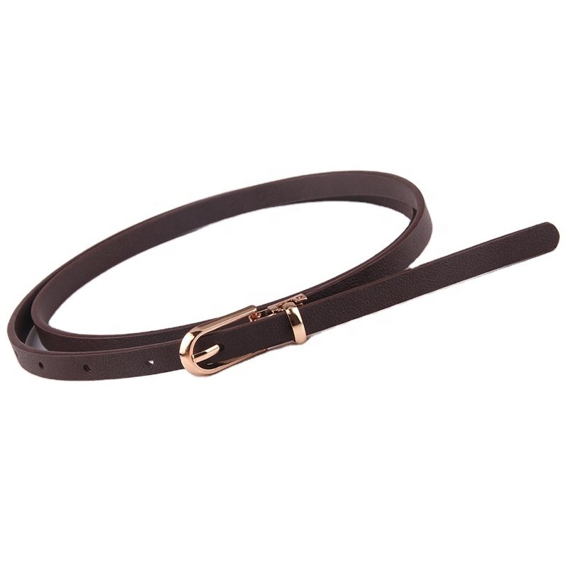 Female Belt New multi-color decorative dress with sweater thin belt women's versatile needle buckle PU small belt