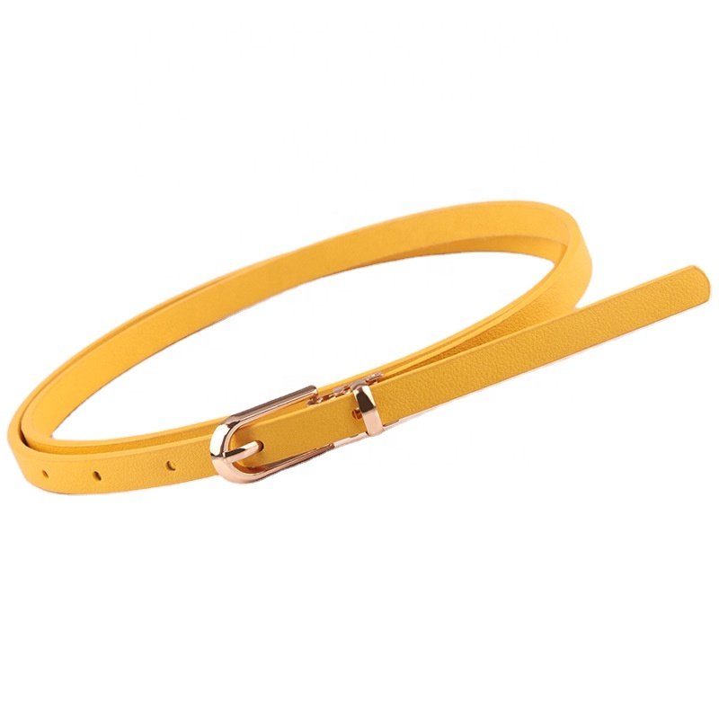 Female Belt New multi-color decorative dress with sweater thin belt women's versatile needle buckle PU small belt